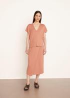 Vince Double V-neck Popover Blouse