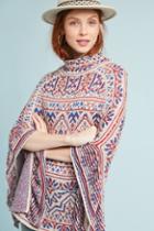 Anthropologie Winter Lodge Poncho Pullover