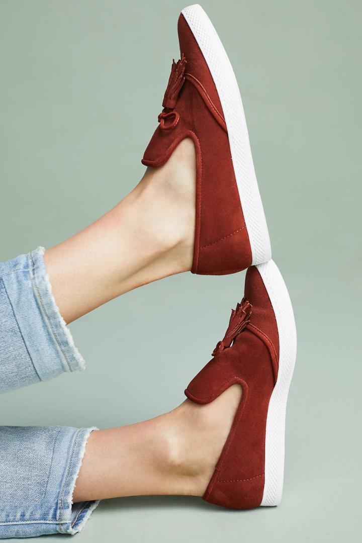 All Black Tassel Sneakers