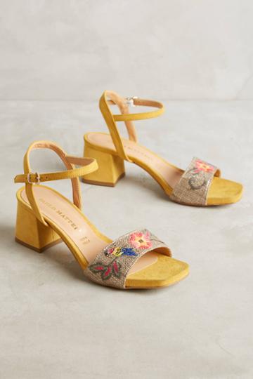 Paolo Mattei Embroidered Heels