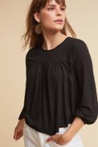 T.la Scoop Neck Peasant Top