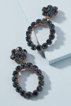 Alba Bijoux Flower Hoop Drop Earrings