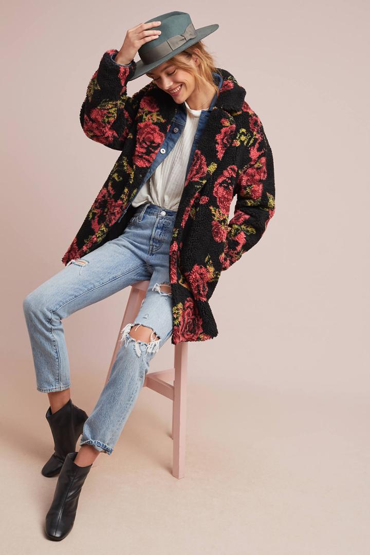 If By Sea Winter Roses Coat