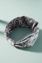 Anthropologie Velvet Polka Dot Headband