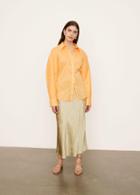 Vince Sculpted Long Sleeve Voile Shirt