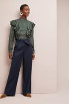 Anthropologie Brexton Belted Wide-leg Pants