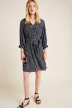 Anthropologie Sara Smocked Shirtdress