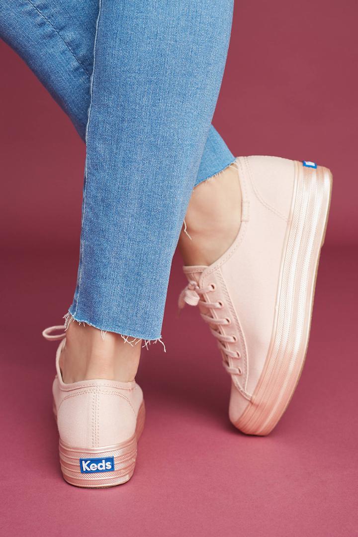Keds Metallic Platform Sneakers