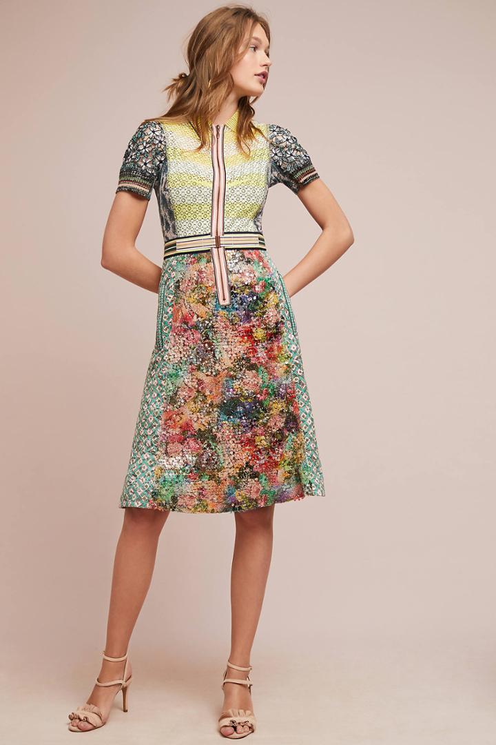 Byron Lars Blair Collared Column Dress