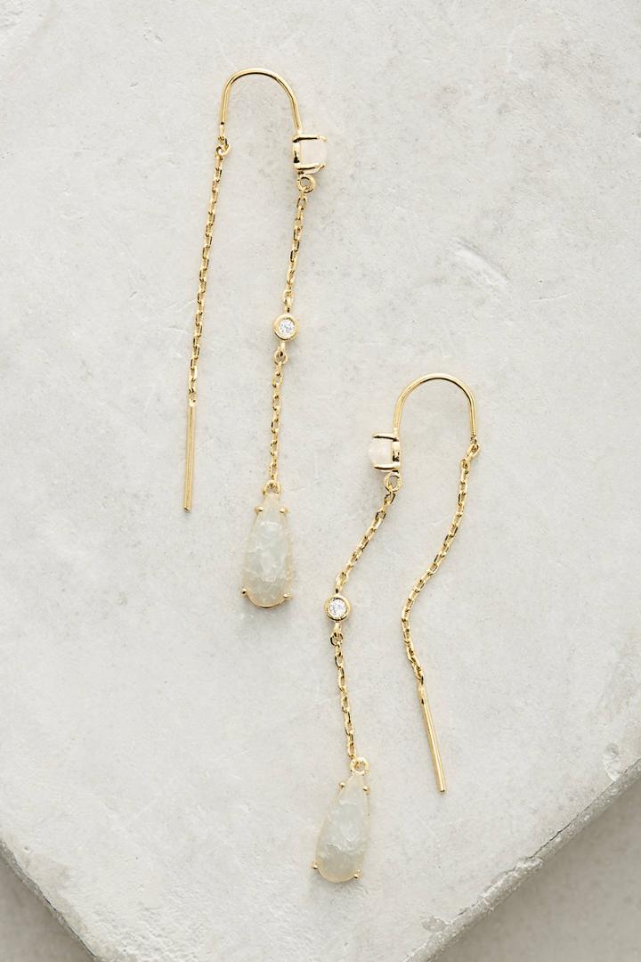 Anthropologie Aurelie Teardrop Threader Earrings