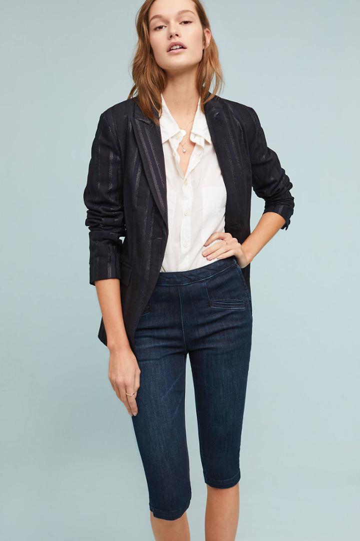 Pilcro And The Letterpress Pilcro Pedal Pusher High-rise Skinny Jeans