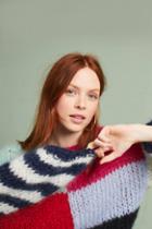 Maiami Hand-knit Colorblocked Pullover