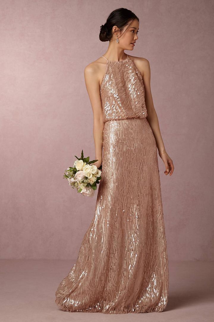 Anthropologie Sequined Alana Wedding Guest Dress