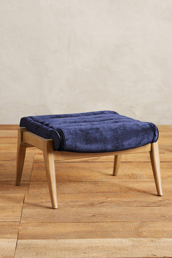 Anthropologie Slub Velvet Roadway Chair