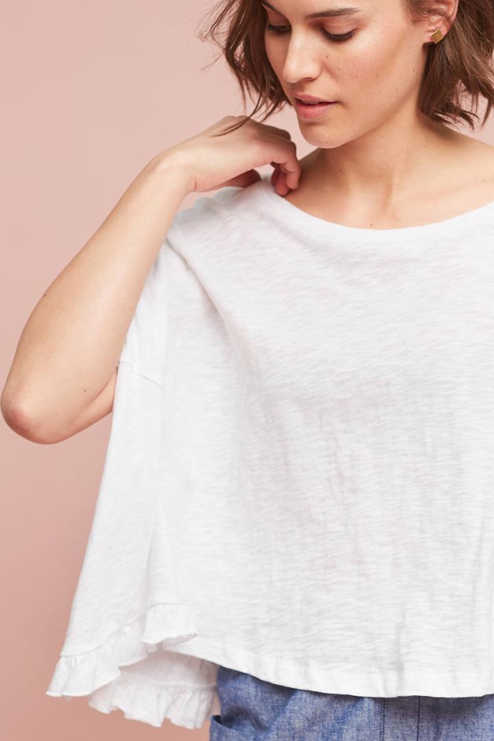 Nytt Ruffled Poncho Tee