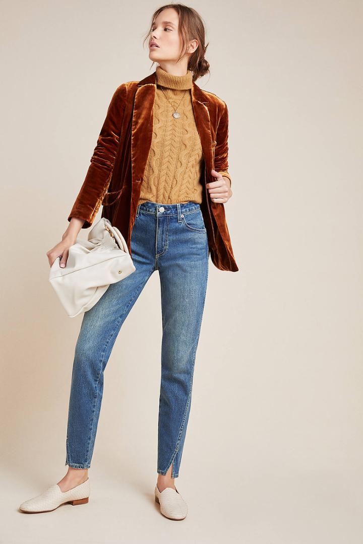 Amo Ultra High-rise Ankle-twist Skinny Jeans