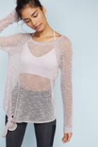 Eri + Ali Mesh Tie-front Top