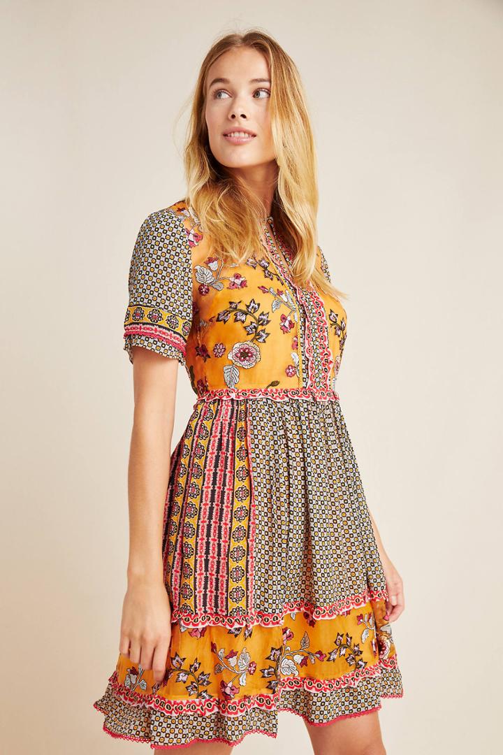 Seen Worn Kept Carmel Embroidered Tunic