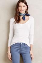 Velvet By Graham And Spencer Sheer V-neck Tee