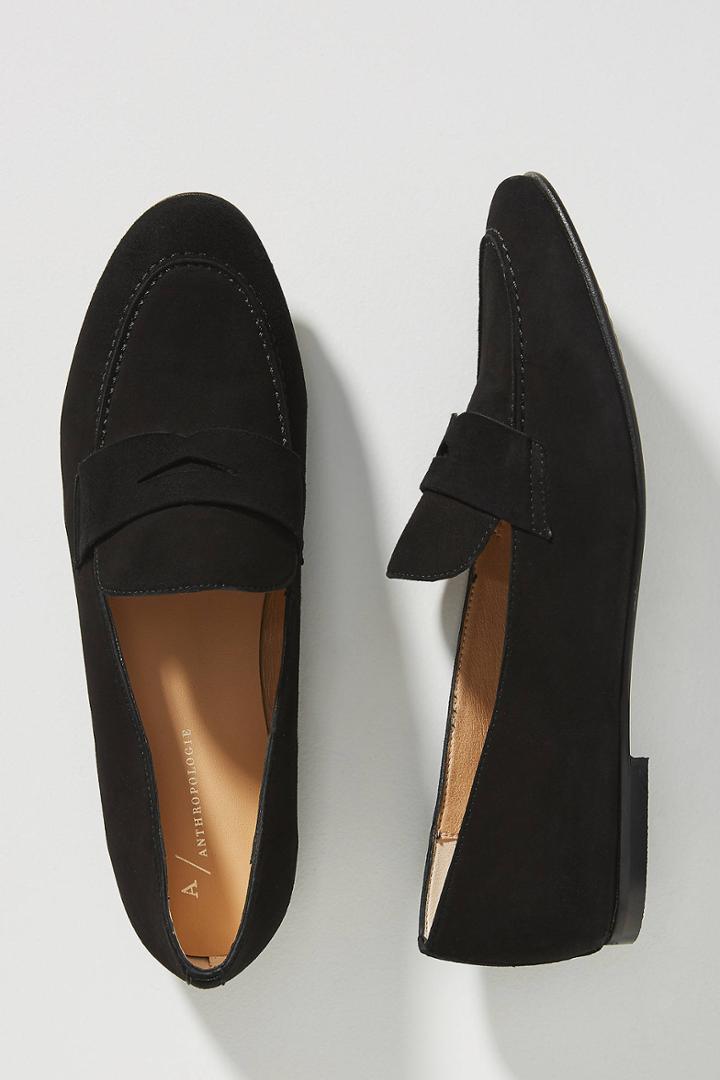 Anthropologie Suede Loafers