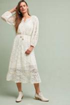 Blue Tassel Julia Peasant Dress