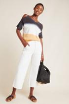 Michael Stars Dip-dyed Open-shoulder Pullover