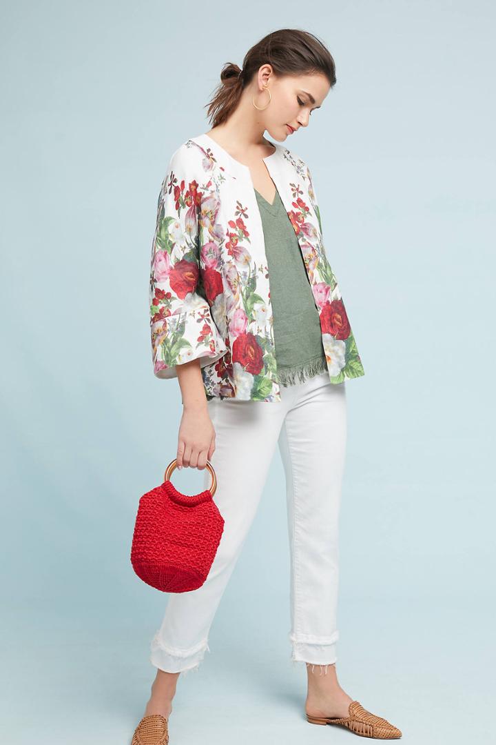 Eva Franco Rose Linen Coat