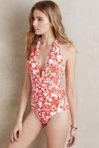Swim By Anthropologie Twist-front Halter One-piece