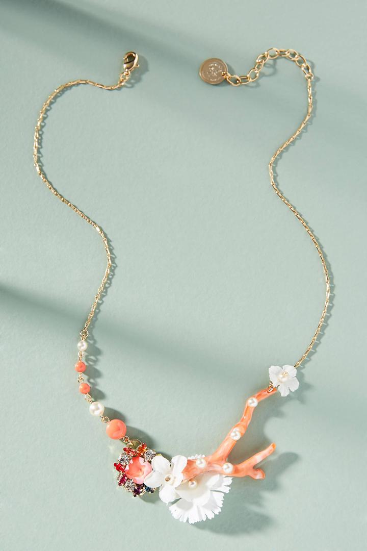 Anton Heunis Blooming Coral Reef Statement Necklace