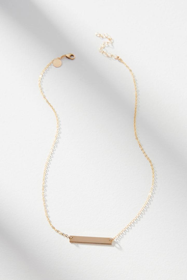 Pixley Pressed Classic Bar Pendant Necklace