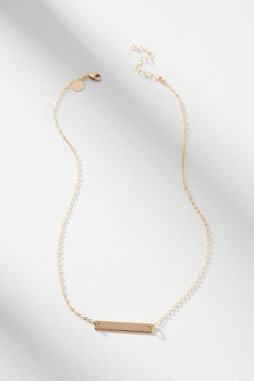 Pixley Pressed Classic Bar Pendant Necklace