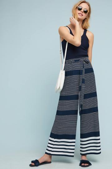 Beachgold Hepburn Striped Wide-leg Pants