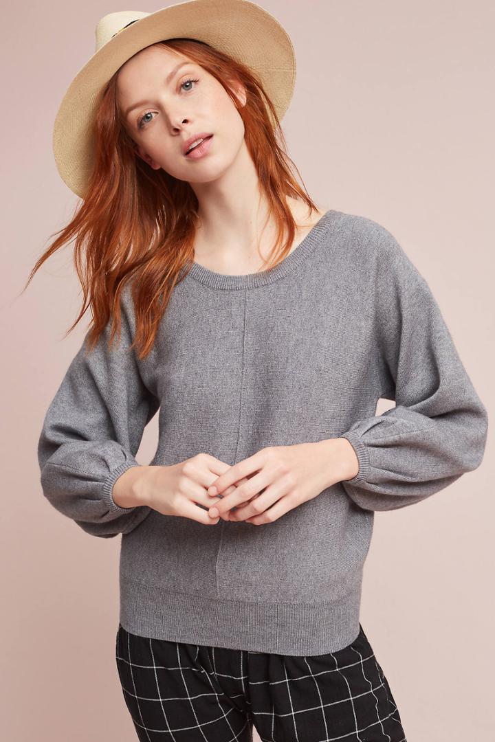 Sunday In Brooklyn Balloon-sleeved Pullover