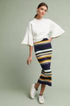 Callahan Striped Midi Sweater Skirt