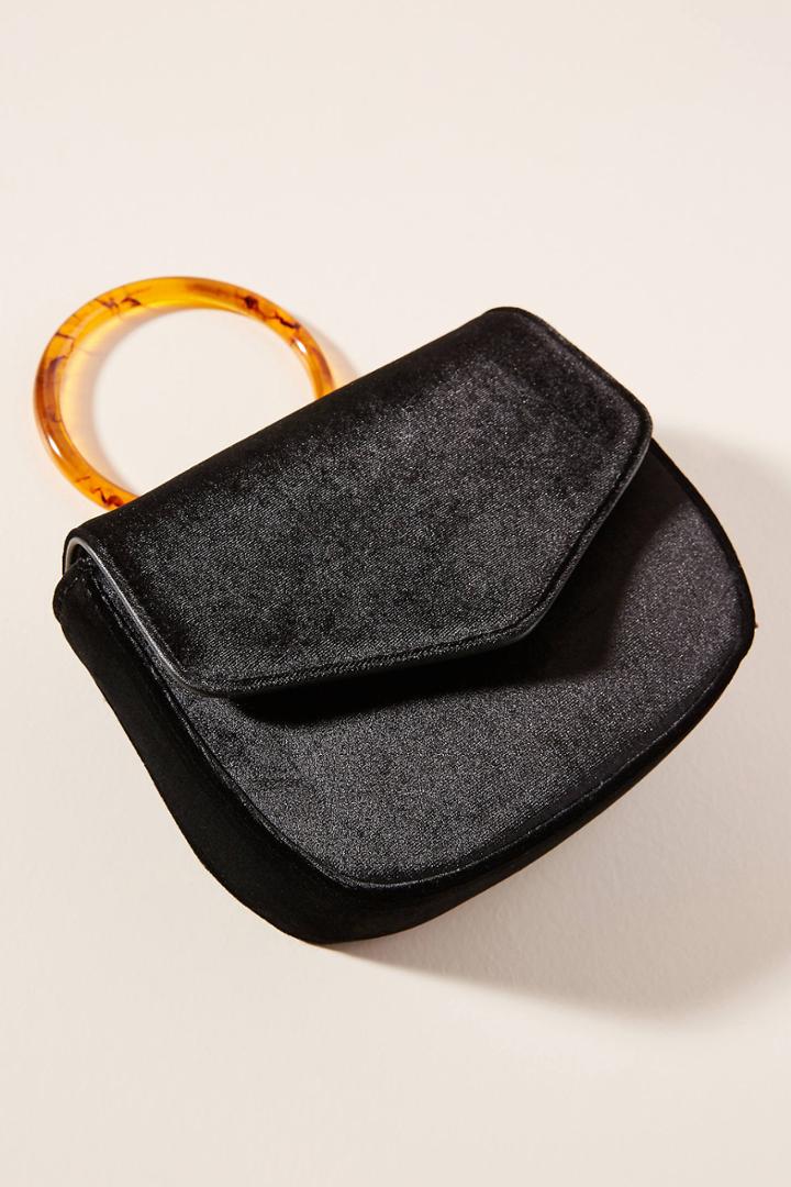 Anthropologie Lucite-handled Ring Bag