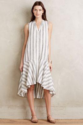 Maeve Inked Stripe Shirtdress