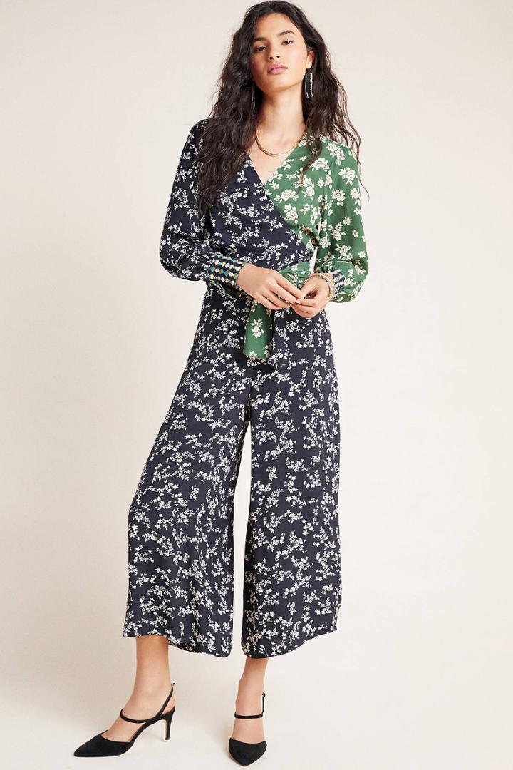Kachel Haven Floral Wide-leg Pants