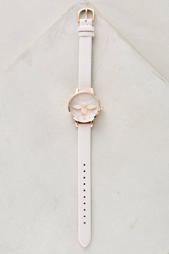 Olivia Burton Tove Leather Bee Watch