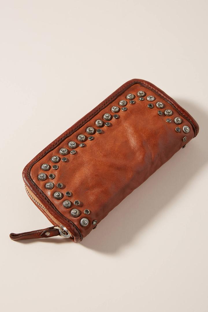 Campomaggi Stud-trimmed Leather Wallet