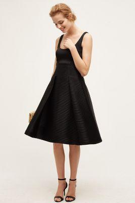 Badgley Mischka Scooped Flare Dress