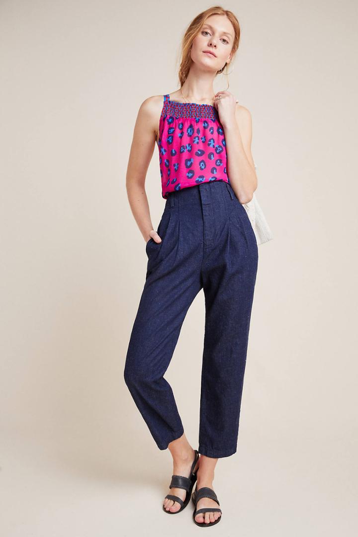 Ag Jeans Ag The Yasmeen High-rise Pleated Trousers