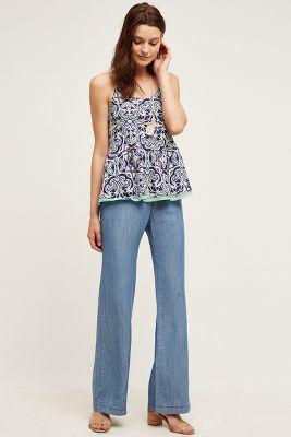 Pilcro Chambray Trousers