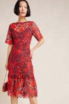 Eva Franco Brigitte Embroidered Midi Dress