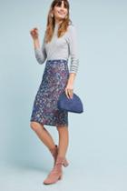 Maeve Floral Knit Pencil Skirt