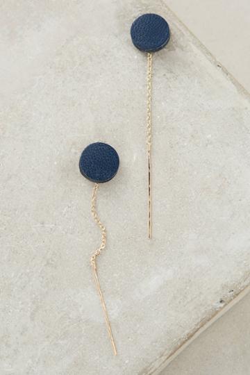 8.6.4 Leather Orbit Threader Earrings