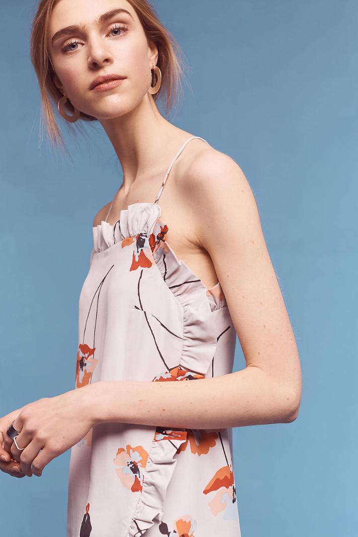 Paper Crown Ruffled Floral Cami