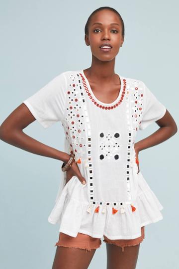Norblack Norwhite Jessa Beaded Blouse