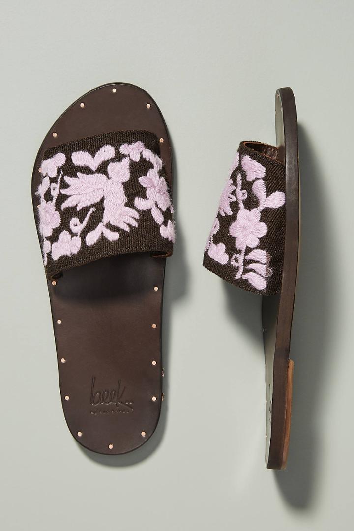 Beek Beek X Anthropologie Lovebird Slide Sandals