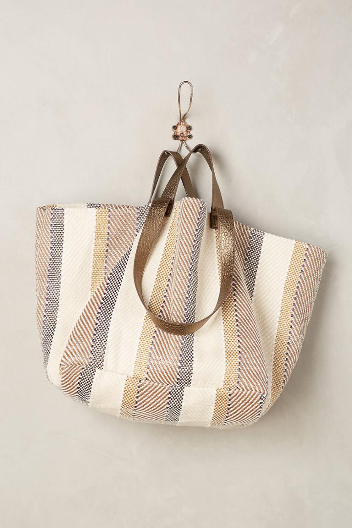 Anthropologie Summer Stripes Tote