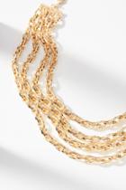 Anthropologie Braided Chains Collar Necklace